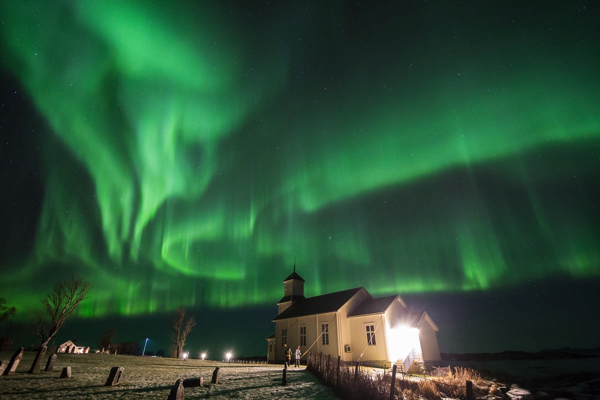 lofoten northern lights church